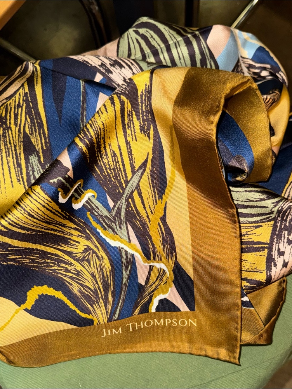 Jim Thompson “Slipper Orchid” Silk Scarf - Picture 9 of 13